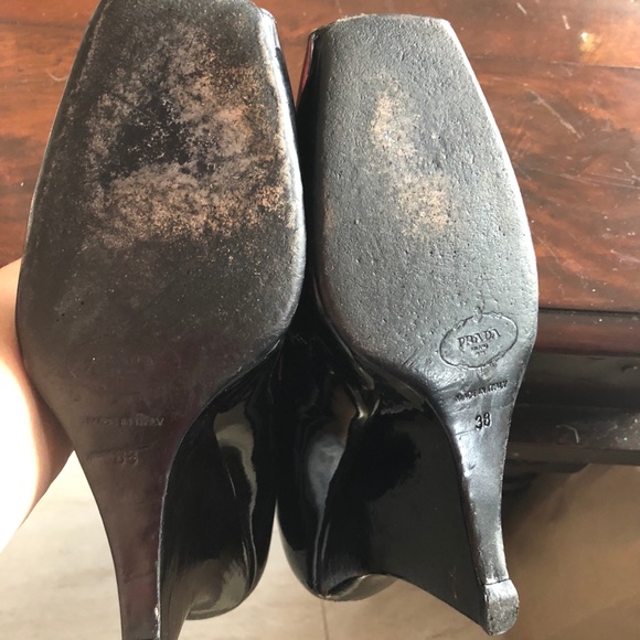 Beautiful Prada 38.5 patent leather wedges - Picture 5 of 7